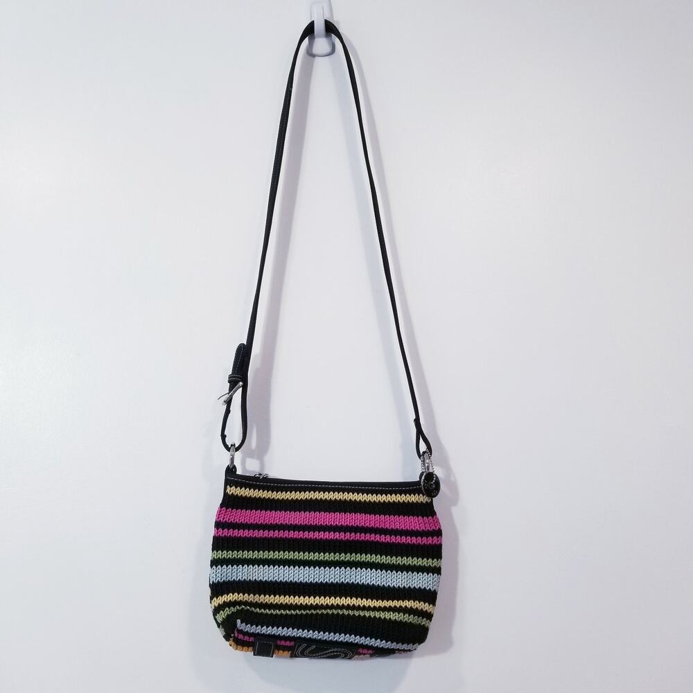 The SAK Striped Knitted Crossbody Bag